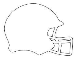 Football helmet pattern. Use the printable outline for ...