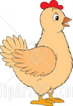 31211-Clipart-Illustration-Of-A-Beige-Chicken-Hen-With-Red… | Flickr