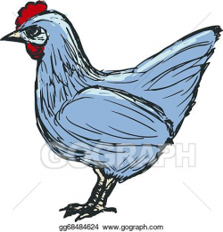 Vector Art - Hen, farm bird. EPS clipart gg68484624 - GoGraph
