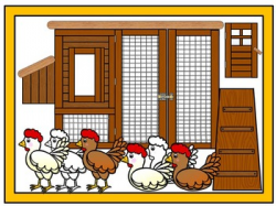 Chicken Coop Clipart- Hen House Clipart Bundle Commercial & Personal use