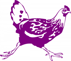 Purple Chicken Clip Art at Clker.com - vector clip art online ...