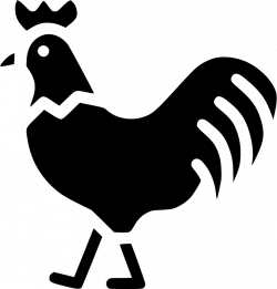 Rooster Chicken Hen Bird Livestock Farm Svg Png Icon Free Download ...