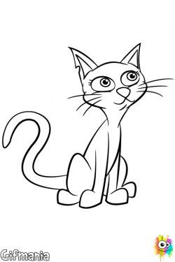 thin cat #cat #pet #animal #drawing | Coloring pages | Pinterest ...