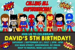 Superhero Invitation, Superheroes Invitation, Calling all Superheroes  Invitation, Superhero Birthday, Superhero Party, Personalization