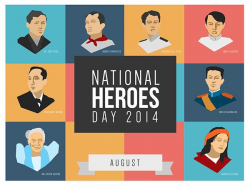 Philippine National Heroes Day Graphic Illustration on ...