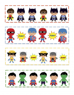 Pin by Gia Lowell on Printable Bookmarks | Super hero ...