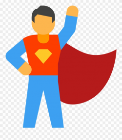 Super Hero Male Icon - Super Hero Icone Clipart (#1368576 ...