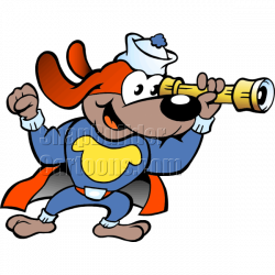 Dog Sailor in Hero Outfit