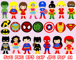 Superhero clipart | Etsy