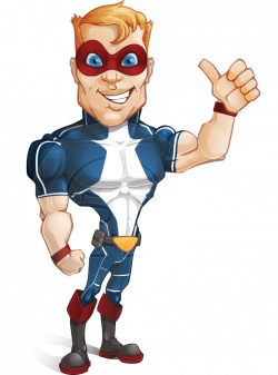 Vector Superhero Cartoon Character - Buff Jaxon | GraphicMama ...