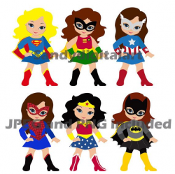 Girl Superhero Clip Art / Little Girls Superheroes ...