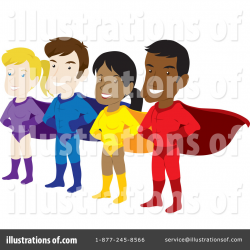 Super Hero Clipart #63076 - Illustration by Rosie Piter