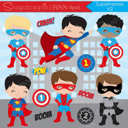 Our Superhero clipart set for your next Superhero themed ...