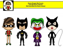 Comic Kids: Super Hero and Villain Clip Art Collection