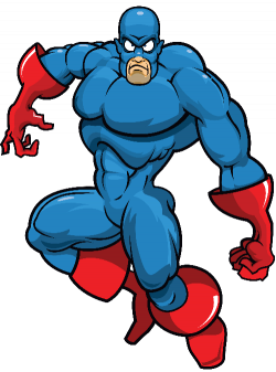 Blue Villain Mascot