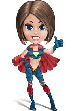 Vector Strong Superwoman Character - Gamma Rey | GraphicMama ...