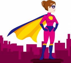 Superwoman Superhero Female Clip art - Pink Dress Up Female ...
