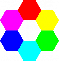 Rainbow Hexagons Clip Art at Clker.com - vector clip art online ...