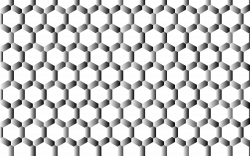 Clipart - Prismatic Hexagonal Geometric Pattern 4 No Background