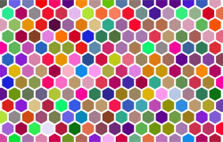 Clipart - Colorful Hex Grid Pattern 3
