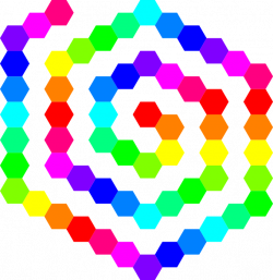 60 Hexagon Spiral Clip Art at Clker.com - vector clip art online ...