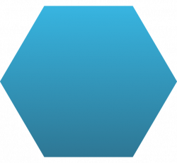 Hexagon Static Cling - Custom hexagon window clings