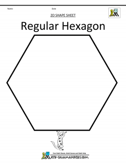 Hexagon clipart printable #13 | paper | Clip art, Math ...
