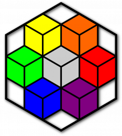 We just added New Artwork. Multi-Colored Hexagon - Geometrical Shape ...