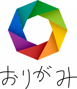 Origami by @StymShinji, A rainbow coloured origami circle with Asian ...