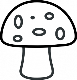 mushroom clipart black and white black and white mushroom hi - Clip ...