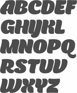 MyFonts: Bubble fonts 