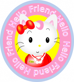 Hello Friend Cat Clip Art at Clker.com - vector clip art online ...