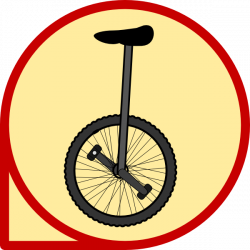Unicycle Icon Clip Art at Clker.com - vector clip art online ...