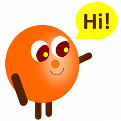 Clipart - Simple Character and a Hi