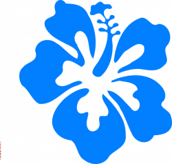 Blue Hibiscus Clip Art at Clker.com - vector clip art online ...