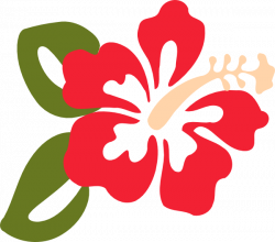 Red Hibiscus Flowers Clip Art