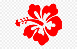 Hibiscus Clipart Red Hawaiian Flower - Hibiscus Clip Art ...