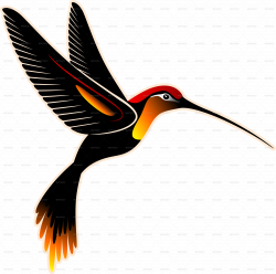 Hummingbird and Hibiscus Batik Pattern by Bluedarkat | GraphicRiver