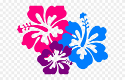 Hibiscus Clipart Luau - Clip Art Hibiscus Flower - Png ...