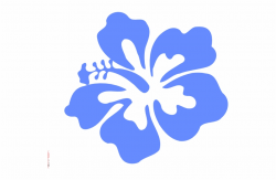 Light Blue Hibiscus Flower Svg Clip Arts 600 - Clip Art Library