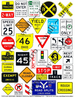 Travel Clip Art, Roadway Signs, Vacation Signs, Highway ...