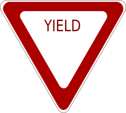 OnlineLabels Clip Art - Yield Road Sign