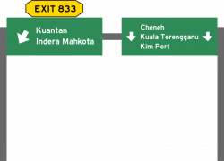 Clipart - Malaysia Expressway Roadsign