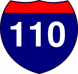 Interstate Sign I 110 Clip Art at Clker.com - vector clip art online ...
