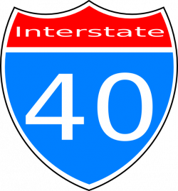 Interstate 40 Sign Clip Art at Clker.com - vector clip art online ...