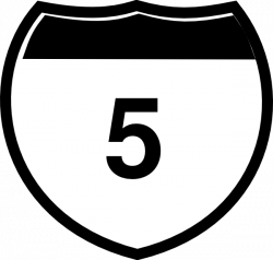 Interstate Sign I 5 Clip Art at Clker.com - vector clip art online ...