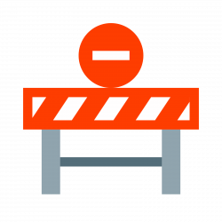 Road Closure Icon - free download, PNG and vector
