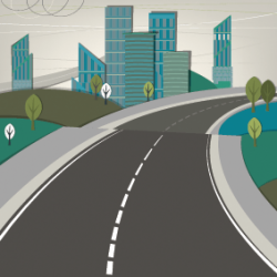 Cities - Road and Landscape | Clipart | PBS LearningMedia