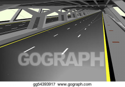 Vector Art - Covered highway. Clipart Drawing gg54393917 ...