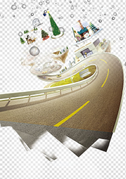 Asphalt road illustration, Road curve Highway, Personalized ...